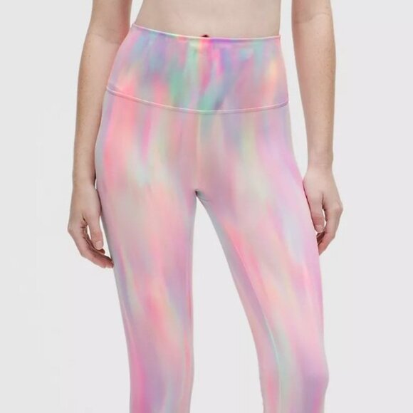 Lululemon Wunder Train High-Rise Tight 25" Psychedelic Wash Multi 10 - Picture 1 of 13